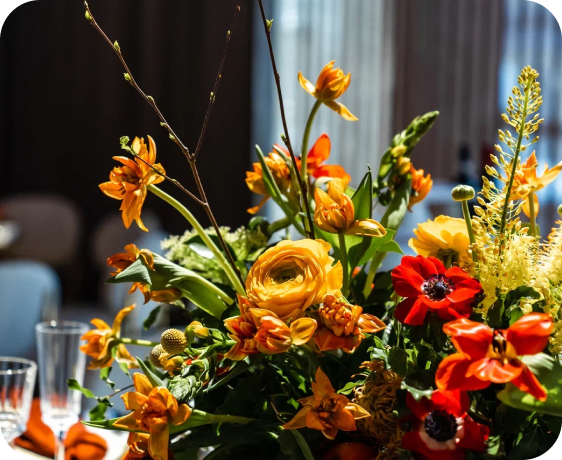 Цветы на мероприятие